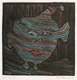 Jan Dobkowski, Bez tytułu, 1984, serigrafia barwna, papier