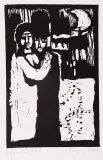 Rycina 5 z cyklu „Judaica” by Jerzy Duda-Gracz, 1964, drzeworyt, papier, sold Aug 2006