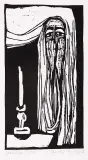 Rycina 14 z cyklu „Judaica” by Jerzy Duda-Gracz, 1964, drzeworyt, papier, sold Aug 2006