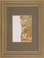 Jan Lebensztejn, Kompozycja z aktem, litografia barwna, papier