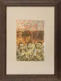 Trzej trębacze by Jan Lebensztejn, litografia barwna, papier, sold Jul 2006