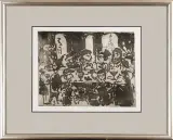 Jerzy Piotrowicz, Uczta z faunem, 1997, litografia, papier
