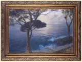 Willy Hamacher, WIECZÓR NA RIWIERZE, ok. 1900, olej, płótno