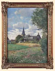 PEJZAŻ LETNI by Paul Pützhofen-Hambüchen, olej, płótno, sold Jun 2006