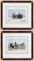 Anton Zampis, PARA OBRAZÓW, ok. 1850, litografia barwna, papier