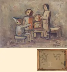 Tadeusz Makowski, RODZINKA - „LA PETITE FAMILLE”, 1929, olej, płótno