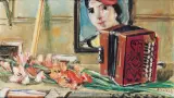 Zygmunt Menkes, MARTWA NATURA Z PORTRETEM I AKORDEONEM