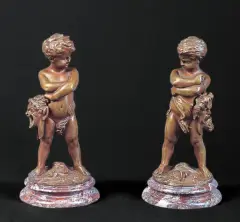 Louis Kley, PARA FIGUREK, brąz patynowany
