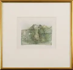 Bez tytułu by Jerzy Stajuda, 1979, akwarela, papier, sold Jun 2006
