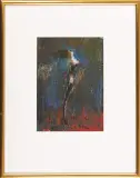 Alicja Wahl, Kobieta w czarnych pończochach, 1994, pastel, gwasz, papier