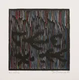 Jan Dobkowski, Bez tytułu, 1984, serigrafia barwna, papier