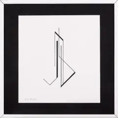 Kompozycja by Henryk Stażewski, 1984, serigrafia, papier, sold Jun 2006
