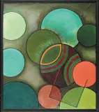 Gabriela Obremba, KOSMOS, 1985 (korekta autorska 1988), olej, płótno