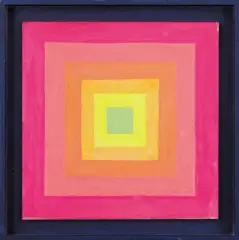 RELIEF by Henryk Stażewski, 1979, akryl, technika mieszana, płyta pilśniowa, sold Jun 2006
