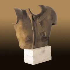 HELIOS by Igor Mitoraj, 1988, brąz patynowany, podst. z białego sztucz. kamieni, offered Jun 2006
