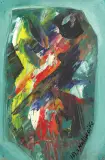 Jan Naliwajko, KOMPOZYCJA, 1963, olej, płyta pilśniowa