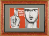 PAMIĘTAJ (projekt plakatu) by Roman Opałka, ok. 1957, gwasz, ołówek, papier, sold Jun 2006
