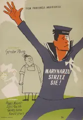Karol Ferster, „Marynarzu strzeż się” (prod. ang.),, typografia barwna, papier
