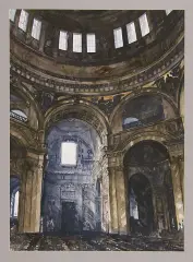 Paweł Dmoch, Wnętrze katedry św. Pawła w Londynie, 1996, akwarela, papier
