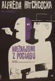 Witold Janowski, Nieznajomi z pociągu, plakat, 1963, offset barwny, papier