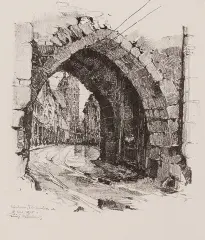 Kraków – Ulica Floriańska by Luigi Kasimir, litografia, papier, sold May 2006