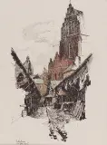 Luigi Kasimir, Kraków, litografia barwna, papier