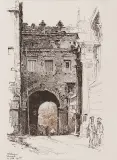 Luigi Kasimir, Kraków – Wawel, litografia barwna, papier