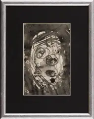 Twarz by Jerzy Panek, 1962, tusz, pędzel, papier, sold May 2006
