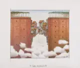 San Andrea by Jacek Yerka, 2004, kredki barwne, ołówek, karton, sold May 2006
