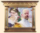 Jacek Malczewski, AUTOPORTRET Z POLONIĄ, 1914, olej, deska