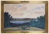 Robert Kämmerer, PEJZAŻ LETNI, po 1922, olej, płótno
