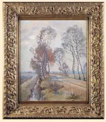 Paul Johann Walch, DROGA, olej, płótno