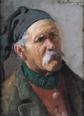 Carl Müller-Baumgarten, BAWARCZYK, ok. 1930, olej, tektura