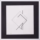 Henryk Stażewski, Kompozycja geometryczna, 1984, serigrafia, papier