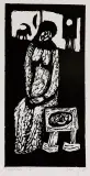 Z cyklu „Judaica” by Jerzy Duda-Gracz, 1964, drzeworyt, papier, sold Apr 2006
