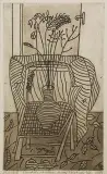 Andrzej Tadeusz Kotkowski, Dostatek, 1996, akwaforta, akwatinta sepiowa, papier