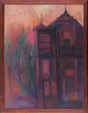 Ryszard Miłek, Architektura, pastel, papier