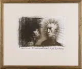Meduza i Kasandra by Franciszek Starowieyski, 1995, pastel, papier żeberkowy, sold Apr 2006
