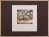 Druga kartka z podróży by Krzysztof Wieczorek, 1999, akwaforta barwna, papier kremowy, sold Apr 2006