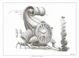 Stroiciel czasu by Jacek Yerka, 2006, ołówek, karton, sold Apr 2006