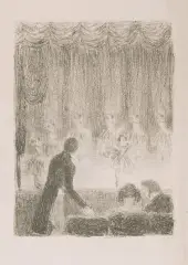 Maria Bronikowska, Wspomnienia, lata 50., litografia, papier