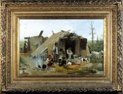 Antoni Kozakiewicz, MAŁY WIRTUOZ, 1885, olej, płótno