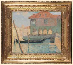 Hans Flüggen, PESCHERIA W WENECJI, ok. 1910, olej, płótno