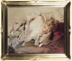 SEN by Franciszek Żmurko, 1890, olej, tektura, sold Mar 2006