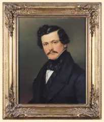 Tadeusz Łukaszewicz, PORTRET MŁODEGO MĘŻCZYZNY, 1841, olej, płótno