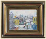 Jan Cybis, MIASTO ZIMĄ, 1939-1943, olej, płótno