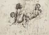 Kobiety by Jan Lebensztejn, 1973, litografia, papier, sold Mar 2006