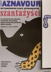 Jan Mlodozeniec, Szantażyści (film francuski), 1974, plakat, druk barwny