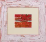 Olgierd Pikiewicz, Rozmowa z przeznaczeniem, 2006, olej, srebrny flamaster, papier zadrukowany