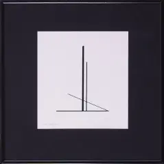 Kompozycja by Henryk Stażewski, 1984, serigrafia, papier, sold Feb 2006